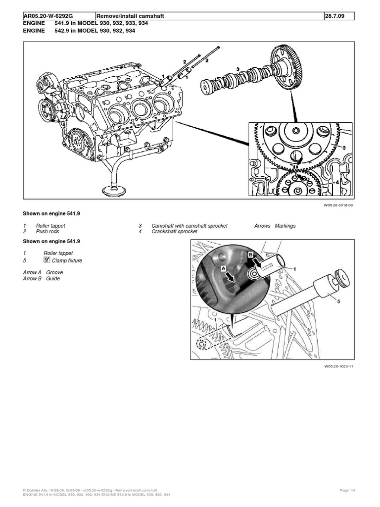 Remove Install Camshaft | PDF | Systems Engineering | Internal ...