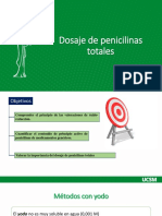 FARMACOQUÍMICA Práctica 10 - Dosaje de Penicilinas Totales