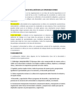 Diversidad e Inclusión en Las Organizaciones