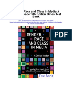 Gender Race and Class in Media A Critical Reader 5th Edition Dines Test Bank