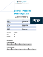 E2.3 Algebraic Fractions 2A Topic Booklet 1 - 1