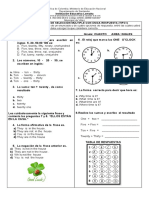 Evaluacion de Ingles Grado Cuarto Tercer Periodo