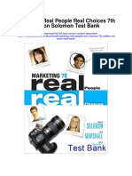 Marketing Real People Real Choices 7th Edition Solomon Test Bank