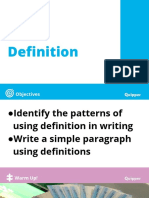 English 11 Unit 4 Lesson 3 Definition