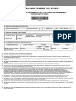 Comprobante de La Declaracion Juramentada