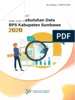 Analisis Hasil Survei Kebutuhan Data Kabupaten Sumbawa, 2020