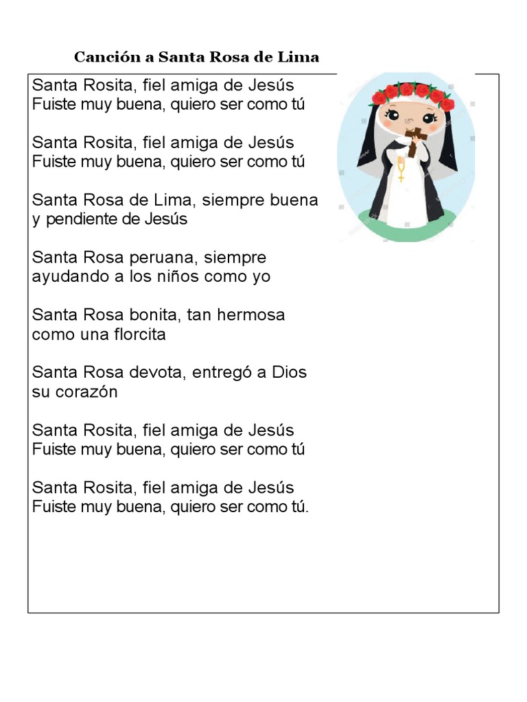 Canción A Santa Rosa de Lima | PDF