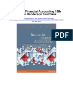Issues in Financial Accounting 15th Edition Henderson Test Bank