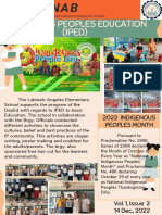 Accomplishment Report of Indigenous Peoples Education (Iped)