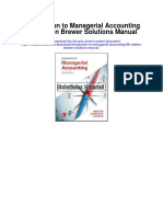 Introduction To Managerial Accounting 8th Edition Brewer Solutions Manual