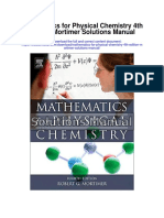 Mathematics For Physical Chemistry 4th Edition Mortimer Solutions Manual