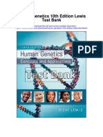 Human Genetics 10th Edition Lewis Test Bank