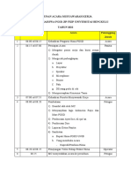 Susunan Acara Musyawarah Kerja