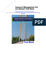 Human Resource Management 3rd Edition Stewart Test Bank