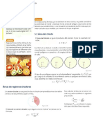 Aréa de Circulo y Regiones Circulares