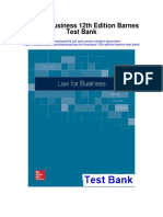 Law For Business 12th Edition Barnes Test Bank