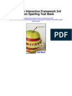 Ihealth An Interactive Framework 3rd Edition Sparling Test Bank