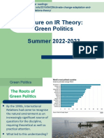 Lecture On - Green Politics