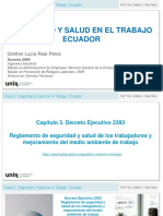 SESIÓN 5. Decreto Ejecutivo 2393 Reglamento de Seguridad y Salud de Los Trabajadores