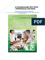 Income Tax Fundamentals 2014 32nd Edition Whittenburg Test Bank