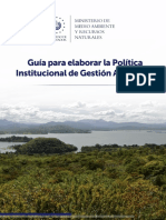 Guía para elaborar la Política Institucional de Gestión Ambiental