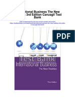 International Business The New Realities 3rd Edition Cavusgil Test Bank