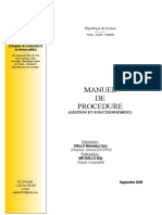 Manuel de Procedure