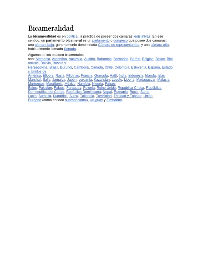 Bicameralidad PDF