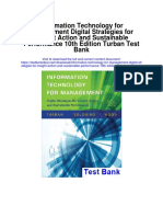 Information Technology For Management Digital Strategies For Insight Action and Sustainable Performance 10th Edition Turban Test Bank