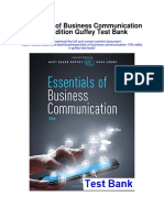 Essentials of Business Communication 10th Edition Guffey Test Bank
