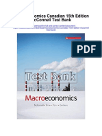 Macroeconomics Canadian 15th Edition Mcconnell Test Bank