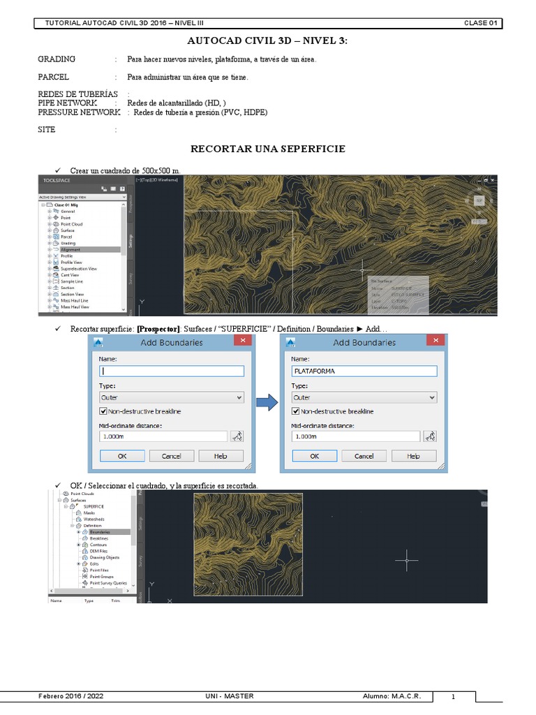 Tutorial Grading en AutoCAD Civil 3D | PDF | Software | Software de la ...
