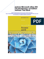 New Perspectives Microsoft Office 365 Access 2016 Introductory 1st Edition Shellman Test Bank