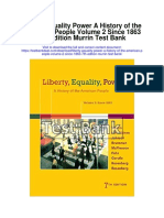 Liberty Equality Power A History of The American People Volume 2 Since 1863 7th Edition Murrin Test Bank