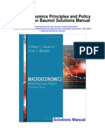 Macroeconomics Principles and Policy 13th Edition Baumol Solutions Manual