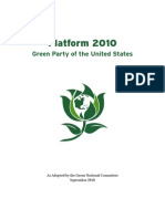 Green Party 2010 Platform