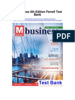 M Business 5th Edition Ferrell Test Bank