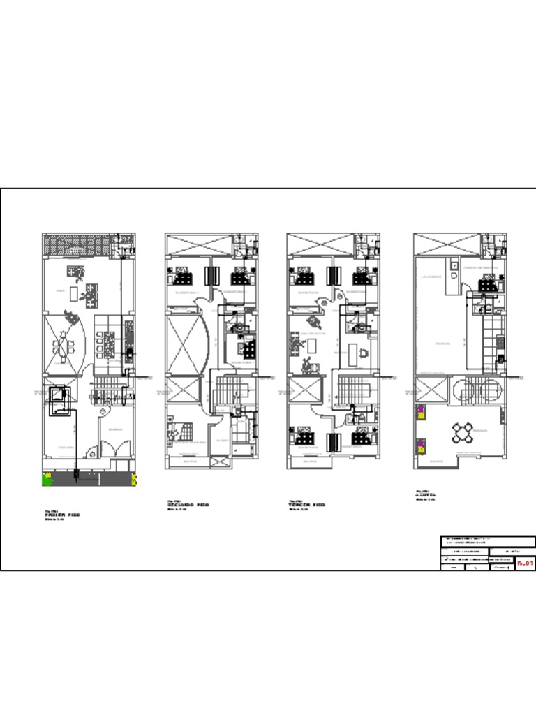 Plano de Vivienda Unifamiliar en Lima | PDF