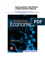 International Economics 16th Edition Thomas Pugel Solutions Manual