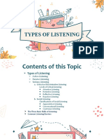 Types of Listening