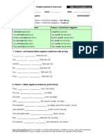 Future I 40 Negative PDF Exercises