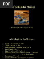 Mars Pathfinder Mission