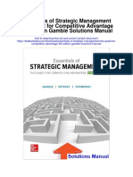Essentials of Strategic Management The Quest For Competitive Advantage 5th Edition Gamble Solutions Manual