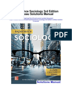 Experience Sociology 3rd Edition Croteau Solutions Manual