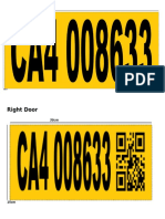 Sticker Print Plate Number L9242UW