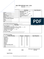 Mục Tiêu Năm Học 2023 - 2024