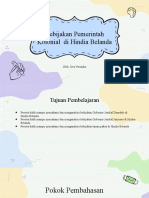 Kebijakan Pemerintah Kolonial Di Hindia Belanda