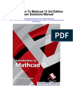 Introduction To Mathcad 15 3rd Edition Larsen Solutions Manual