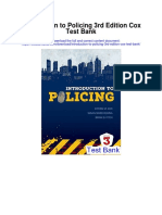 Introduction To Policing 3rd Edition Cox Test Bank