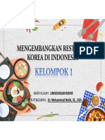 Kelompok 1 Mengambangka Usaha Makanan Korea Di Indonesia